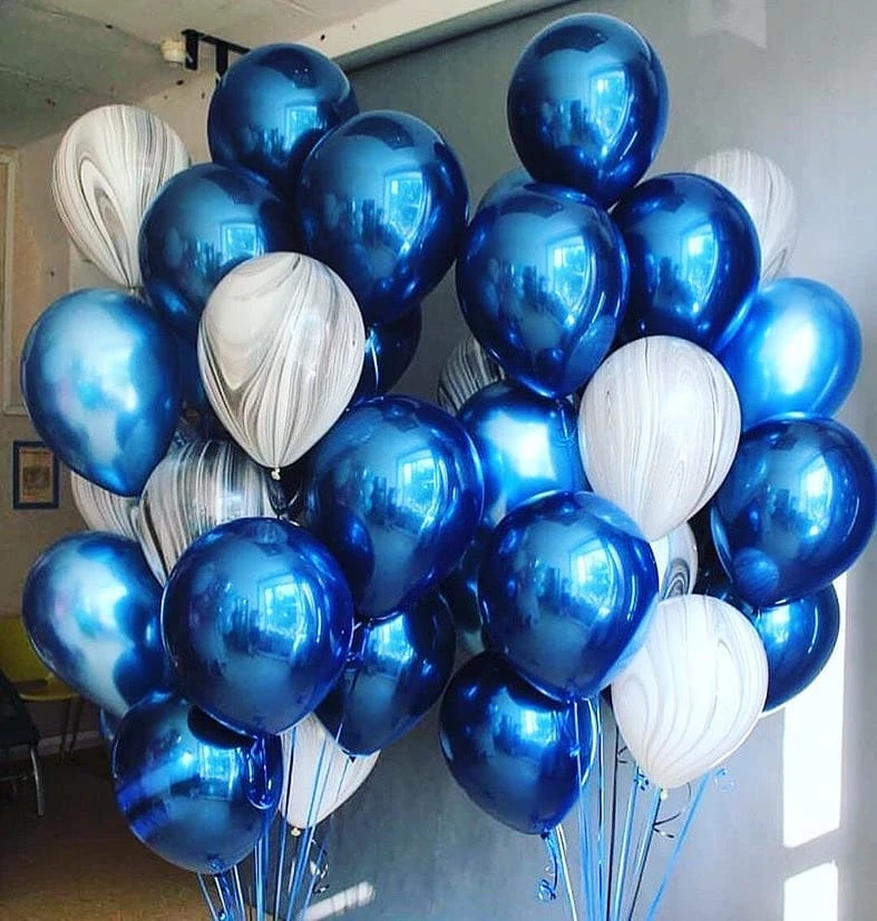 Букет «Морская волна» из 40 латексных шариков