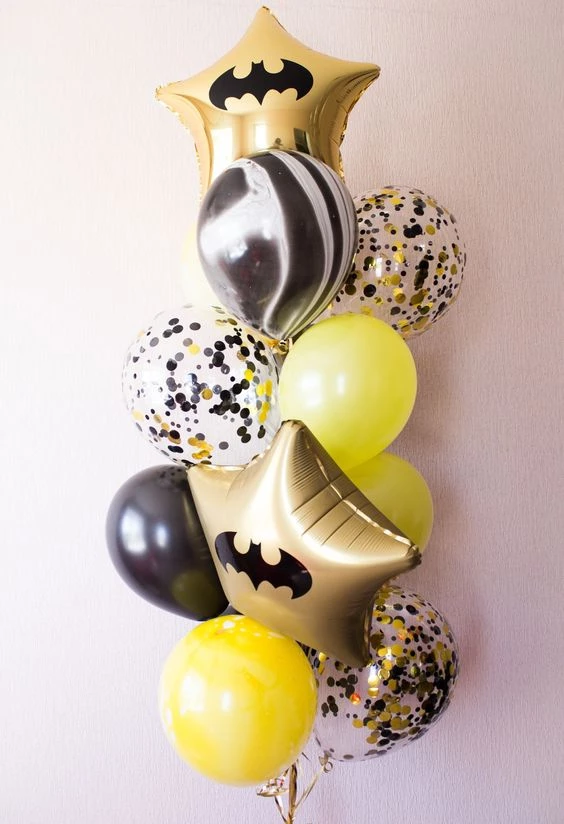 Композиция шаров Бэтмен двухцветная