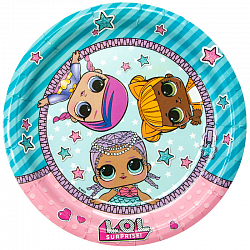 Тарелки (7_18 см) Кукла ЛОЛ (LOL), 6 шт.