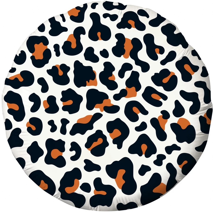 Шар Круг белый леопард