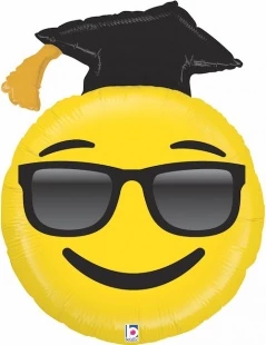 Шар Фигура, Смайл Выпускник, 1 шт