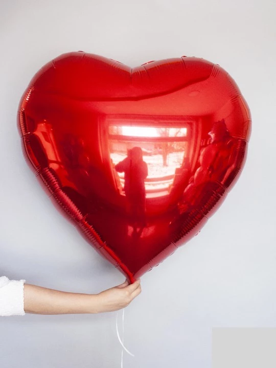 Большой фольгированный шар сердце